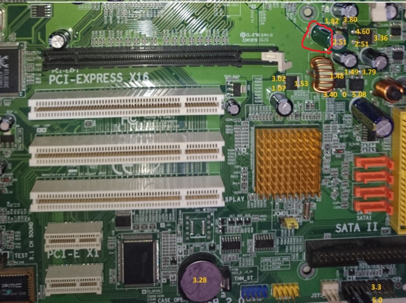 мп Epox EP-P5PL945-3 не включается, останавливается на post коде 04 ...