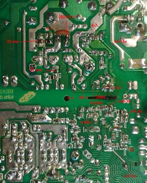 atx-350pnf Напрпяжение на выходе дежурки пульсирует от 0.6 до 3 вольт ...
