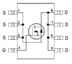 Рис.AПервый вариант, один N-канальный транзистор.