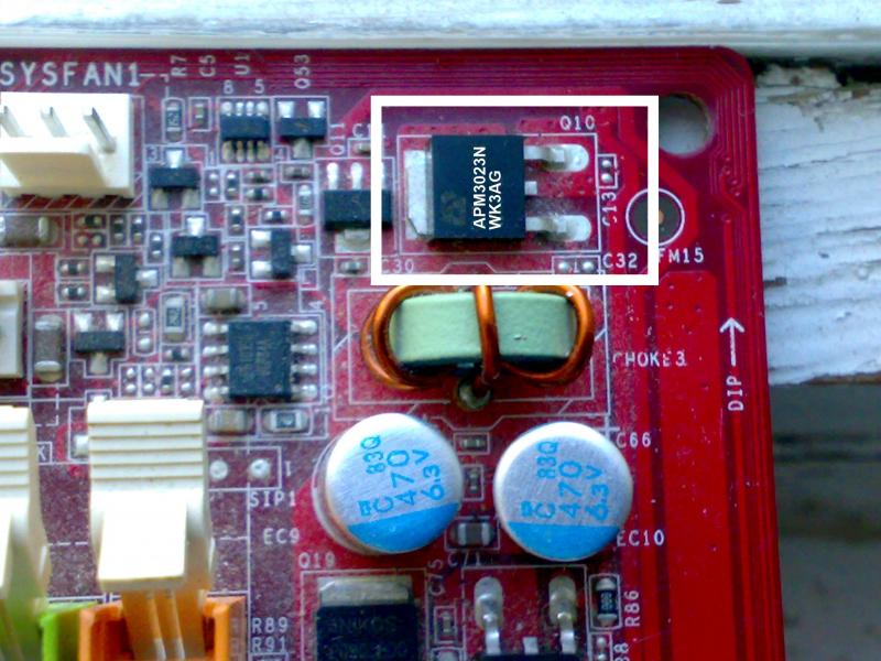 Сгорел полевой транзистор на MSI P45 Neo-F | ROM.by